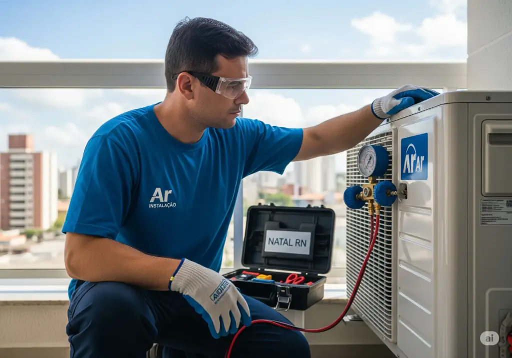 conserto de ar-condicionado que não gela em Natal RN