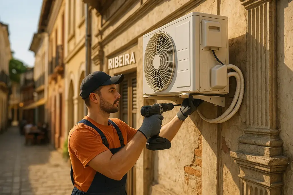 instalação de ar condicionado em Ribeira